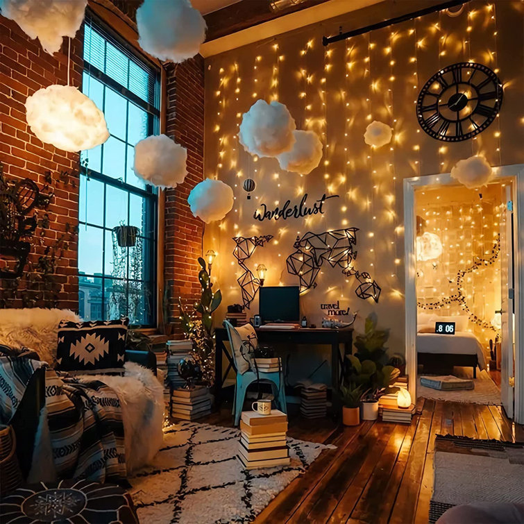 Indoor string lights with shop remote